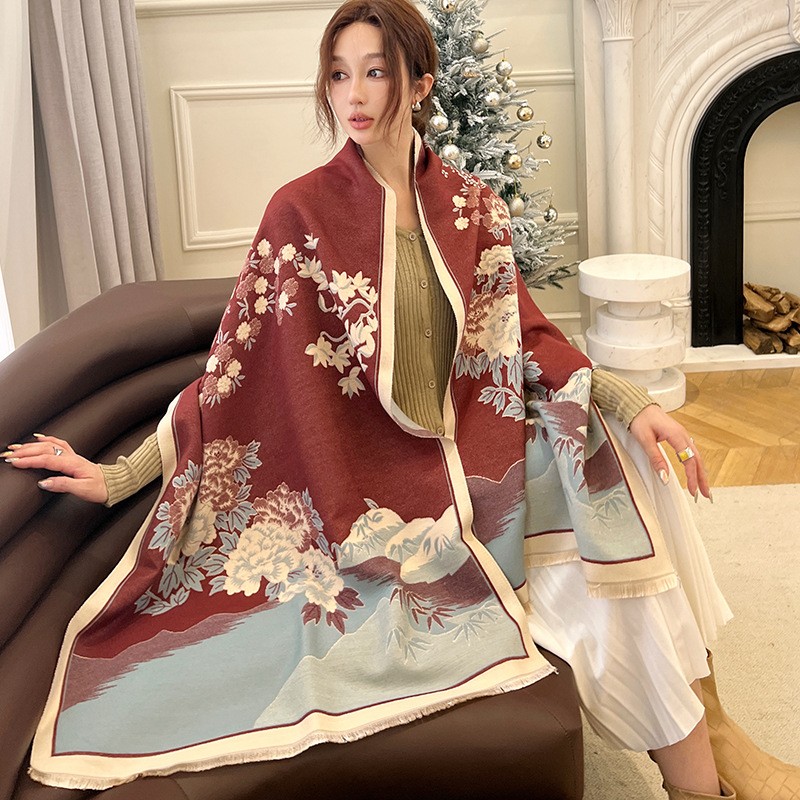 Cashmere Pashmina Wrap - Moda zimowa nowy ciepły szal kaszmirowy