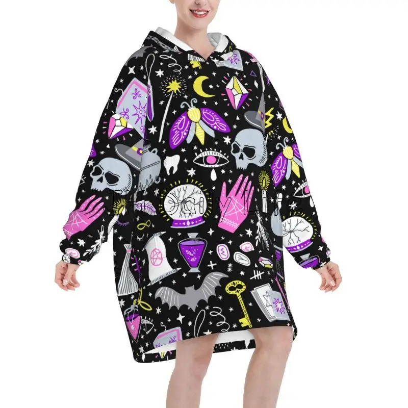 Magiczna Wiedźma Gotyk Oversiz – Sherpa Hoodie Fleece recenzja i cena