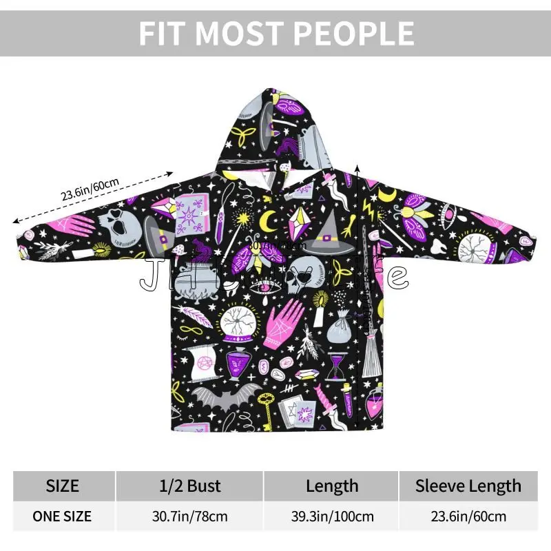 Magiczna Wiedźma Gotyk Oversiz – Sherpa Hoodie Fleece recenzja i cena