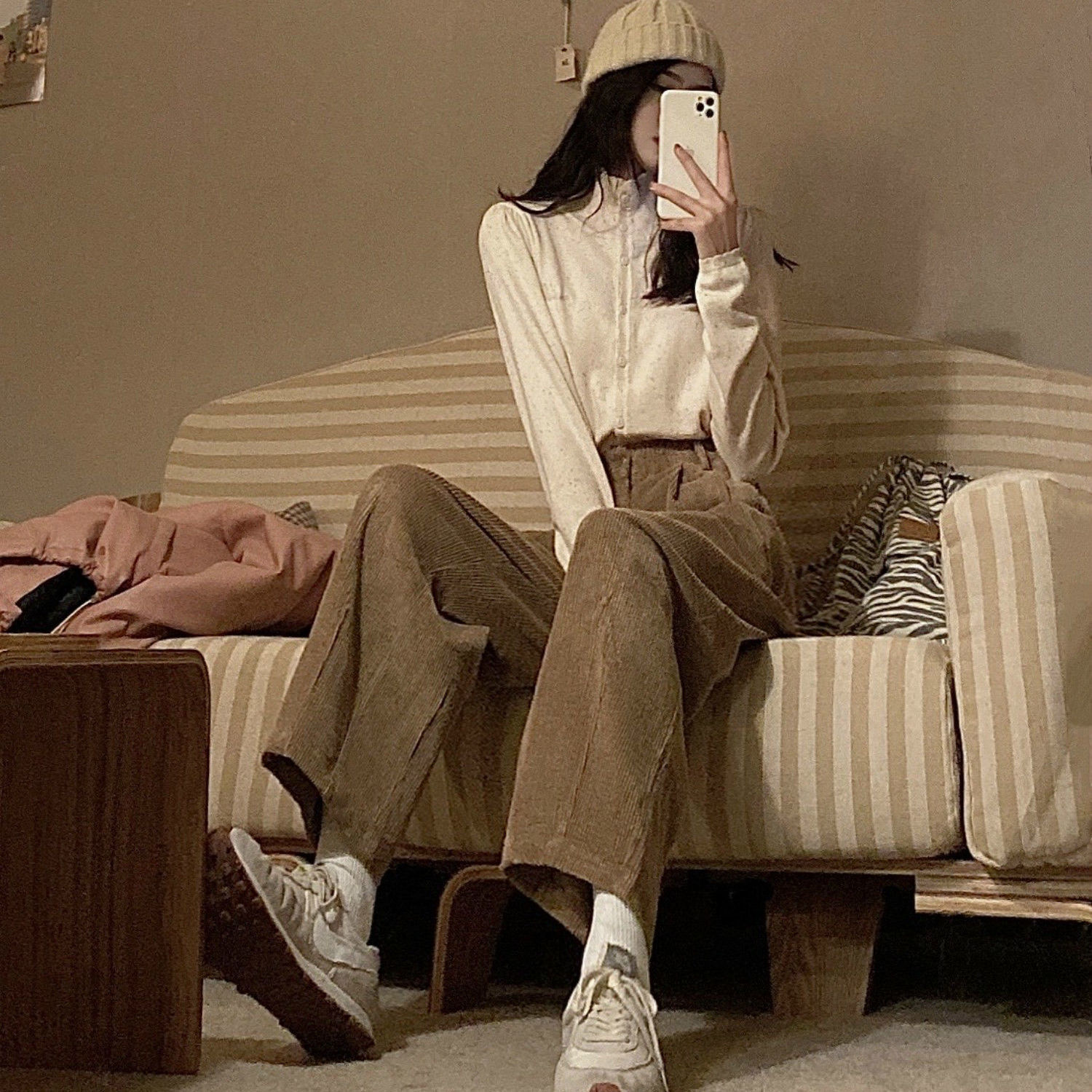 Szerokie nogawki Spodnie sztru – Corduroy Pant Warm recenzja i cena