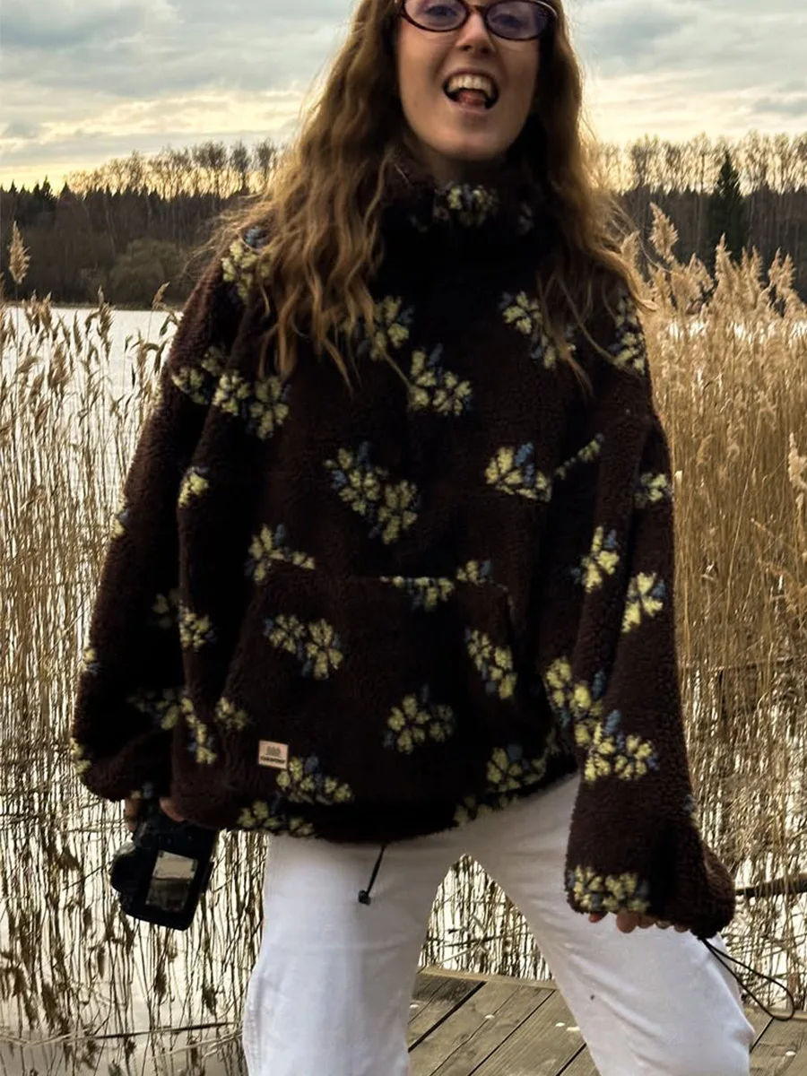 Damskie bluzy z kapturem na je – Sherpa Hoodie Fleece recenzja i cena